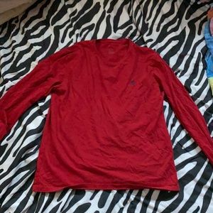 Polo Ralph Lauren Red Long Sleeve Tee Shirt